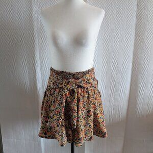 NWT Patrons of Peace Floral shorts Tie Waist High Waist Size Medium Boho Summer
